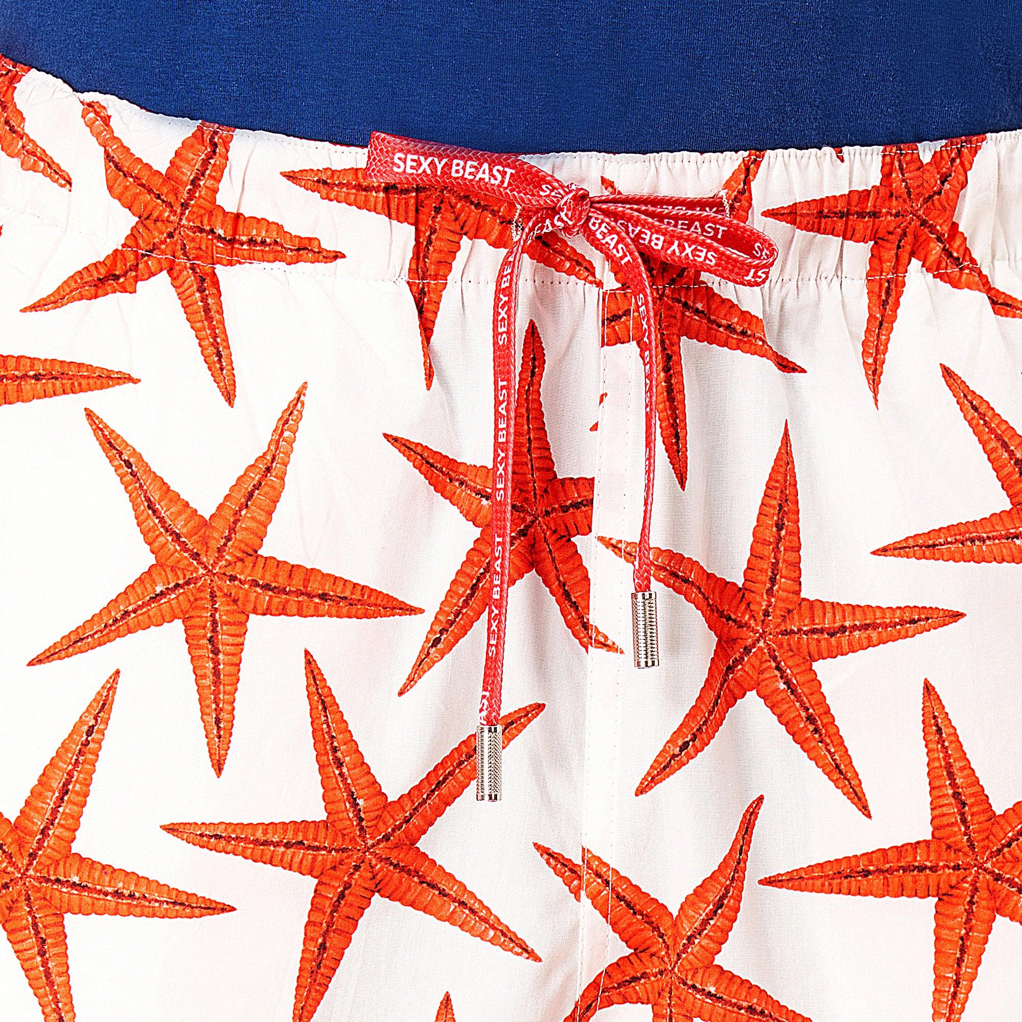 Red Starfish Boxer Shorts For Men